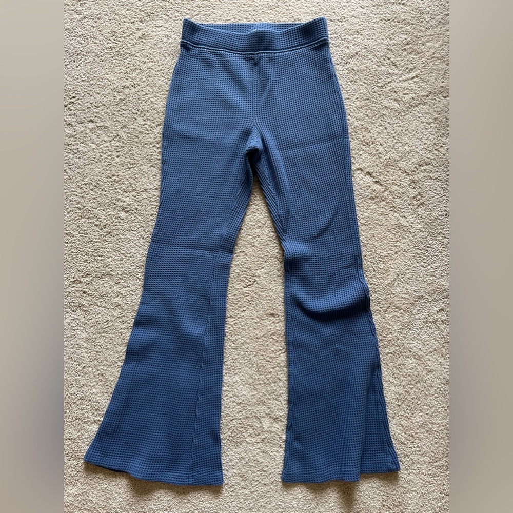 Aerie Blue Waffle Pants